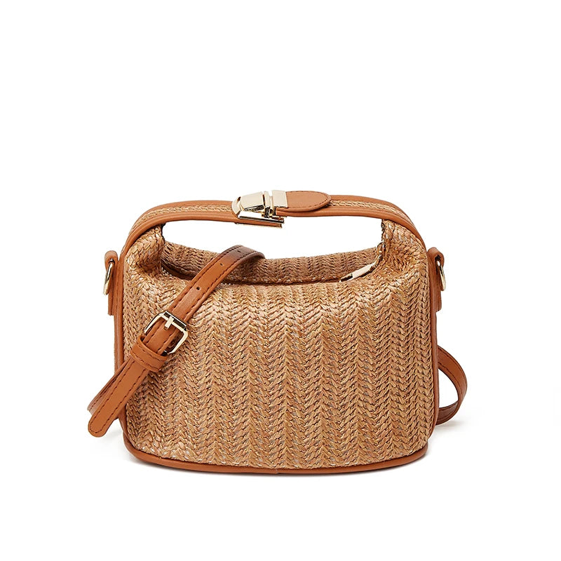EMILY SUMMER STRAW SHOULDER BAG