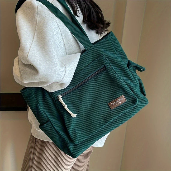 EVELYN CORDUROY SHOULDER BAG