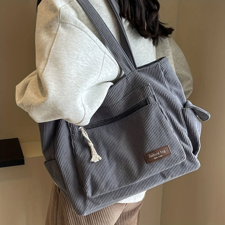 EVELYN CORDUROY SHOULDER BAG