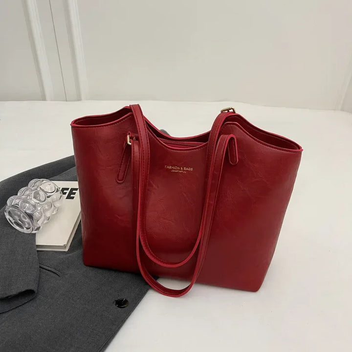 KATHERYN RUSTIC EDGE TOTE BAG
