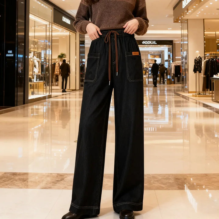 LEVINE RELAXED LIGHTWEIGHT DENIM PANTS