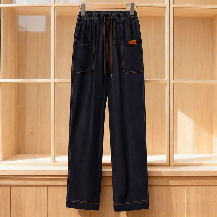 LEVINE RELAXED LIGHTWEIGHT DENIM PANTS