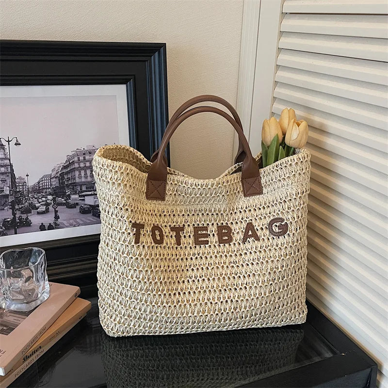 LILA – LARGE CAPACITY STRAW WOVEN HANDBAG