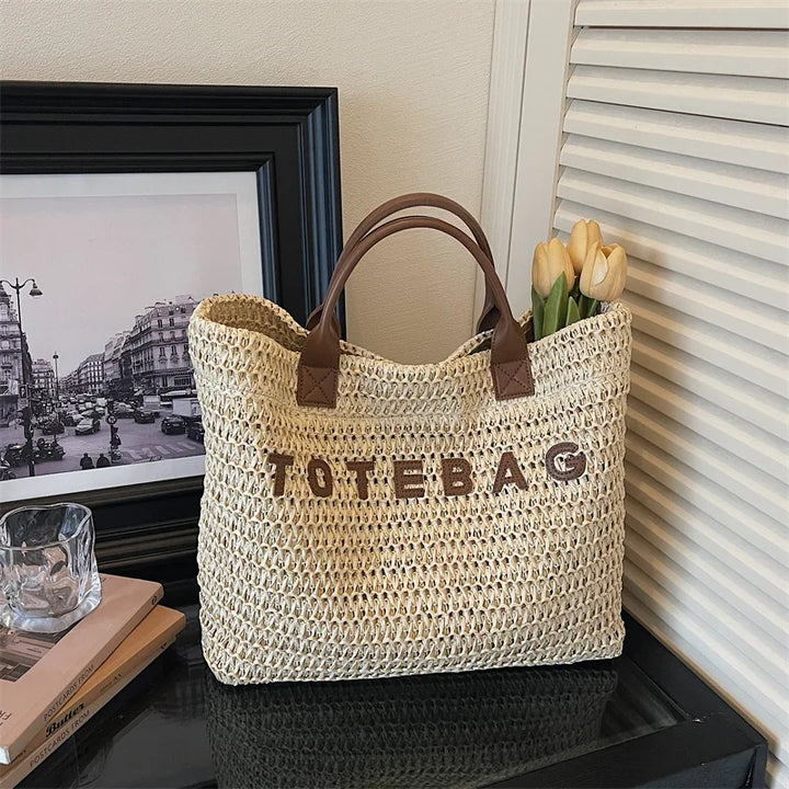 LILA – LARGE CAPACITY STRAW WOVEN HANDBAG