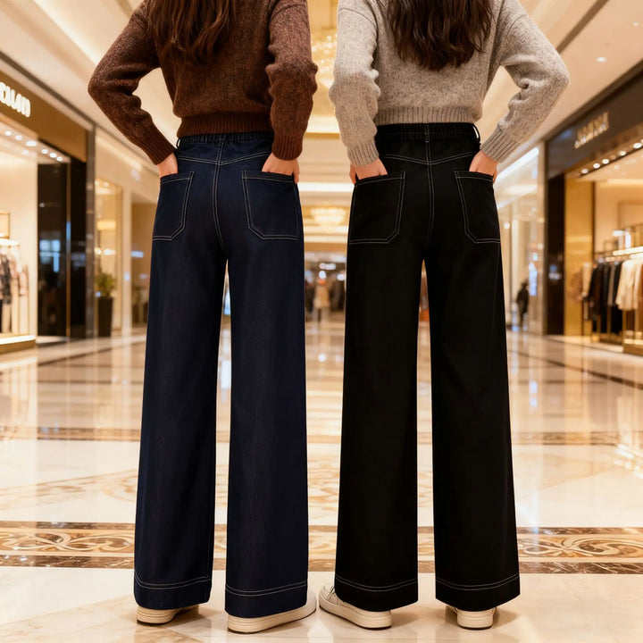 LEVINE RELAXED LIGHTWEIGHT DENIM PANTS