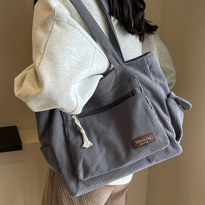 EVELYN CORDUROY SHOULDER BAG