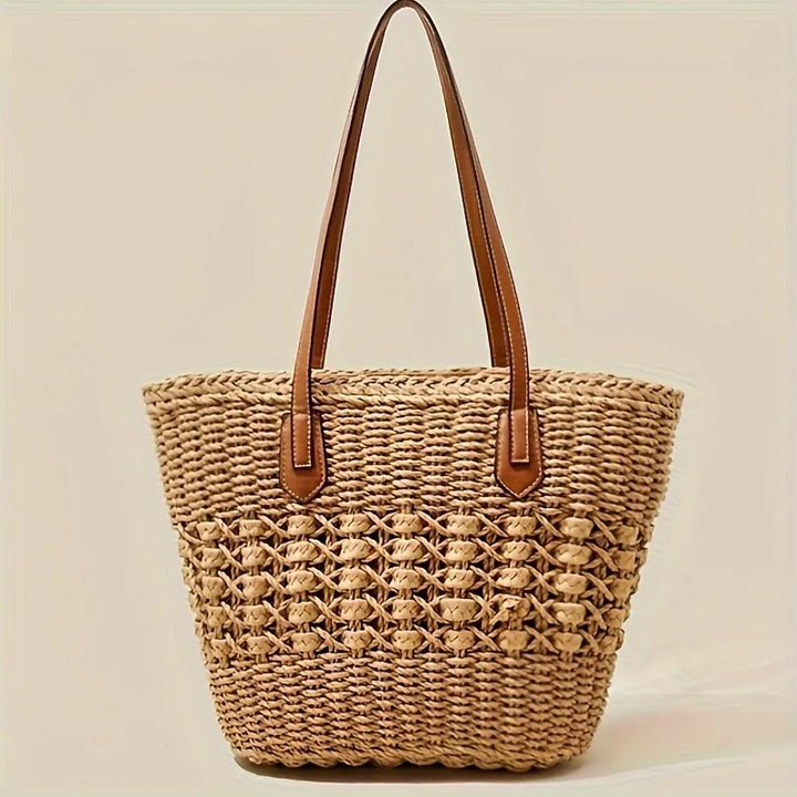 CAMILA BOHO STRAW BEACH BAG