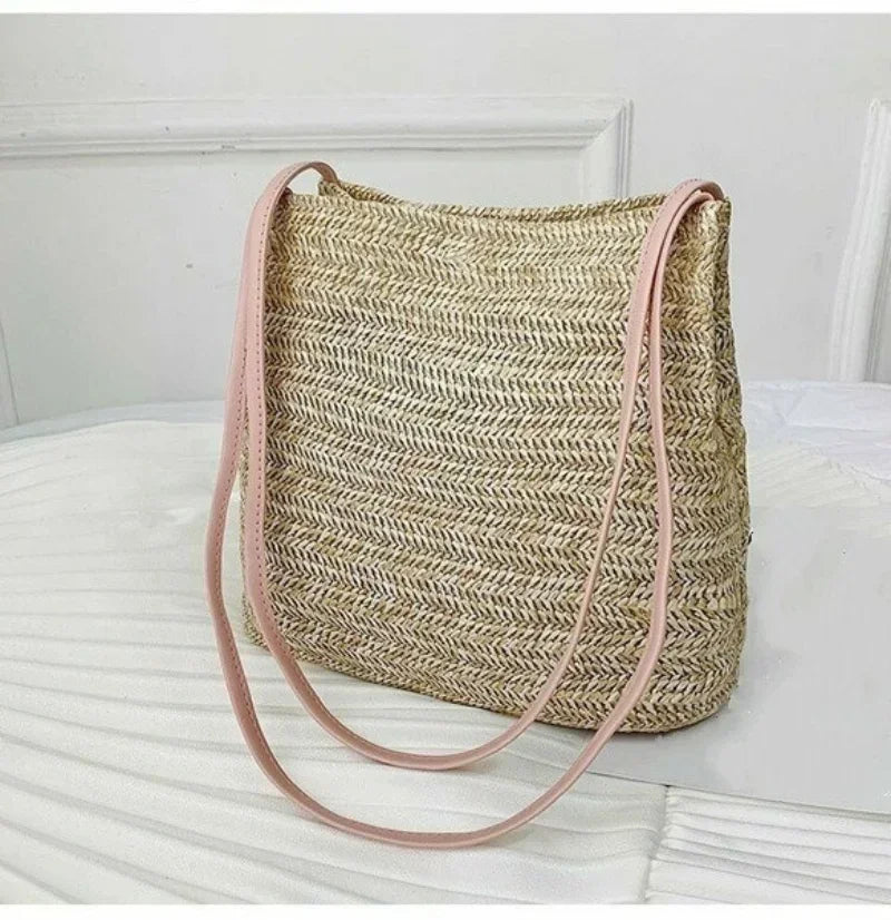 MARIELLE LARGE BOHEMIAN STRAW BAG