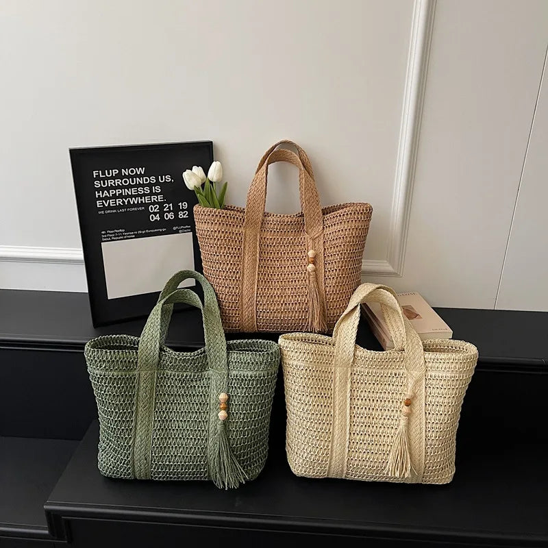 MARINELLA – STRAW WOVEN TOTE BAG