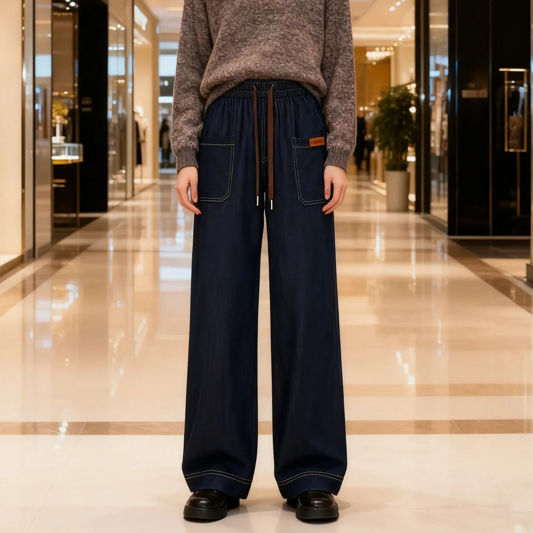 LEVINE RELAXED LIGHTWEIGHT DENIM PANTS