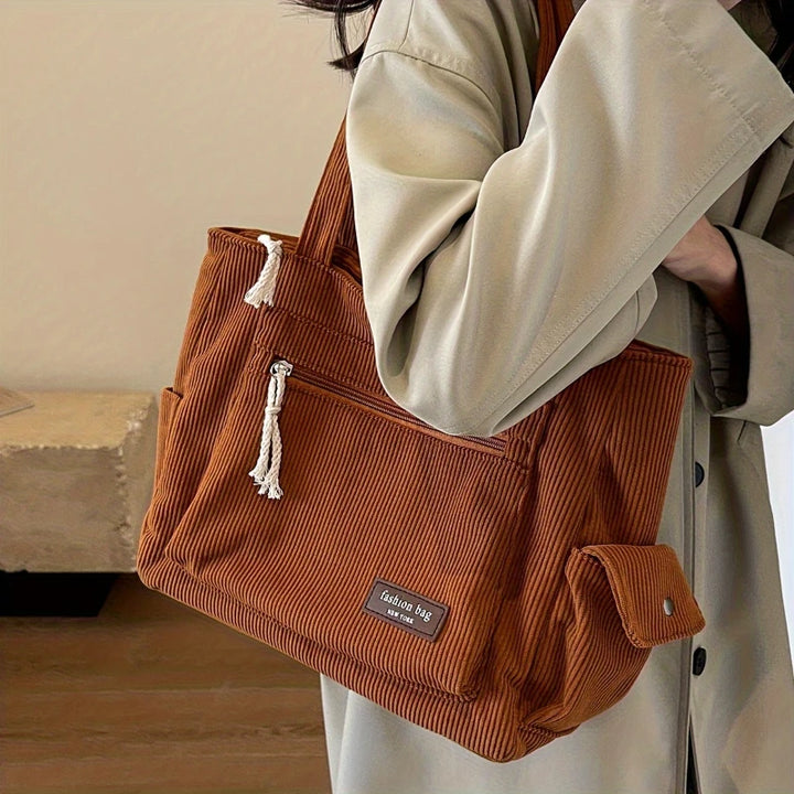 EVELYN CORDUROY SHOULDER BAG