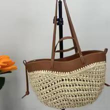 NATALY STRAW WOVEN TOTE BAG