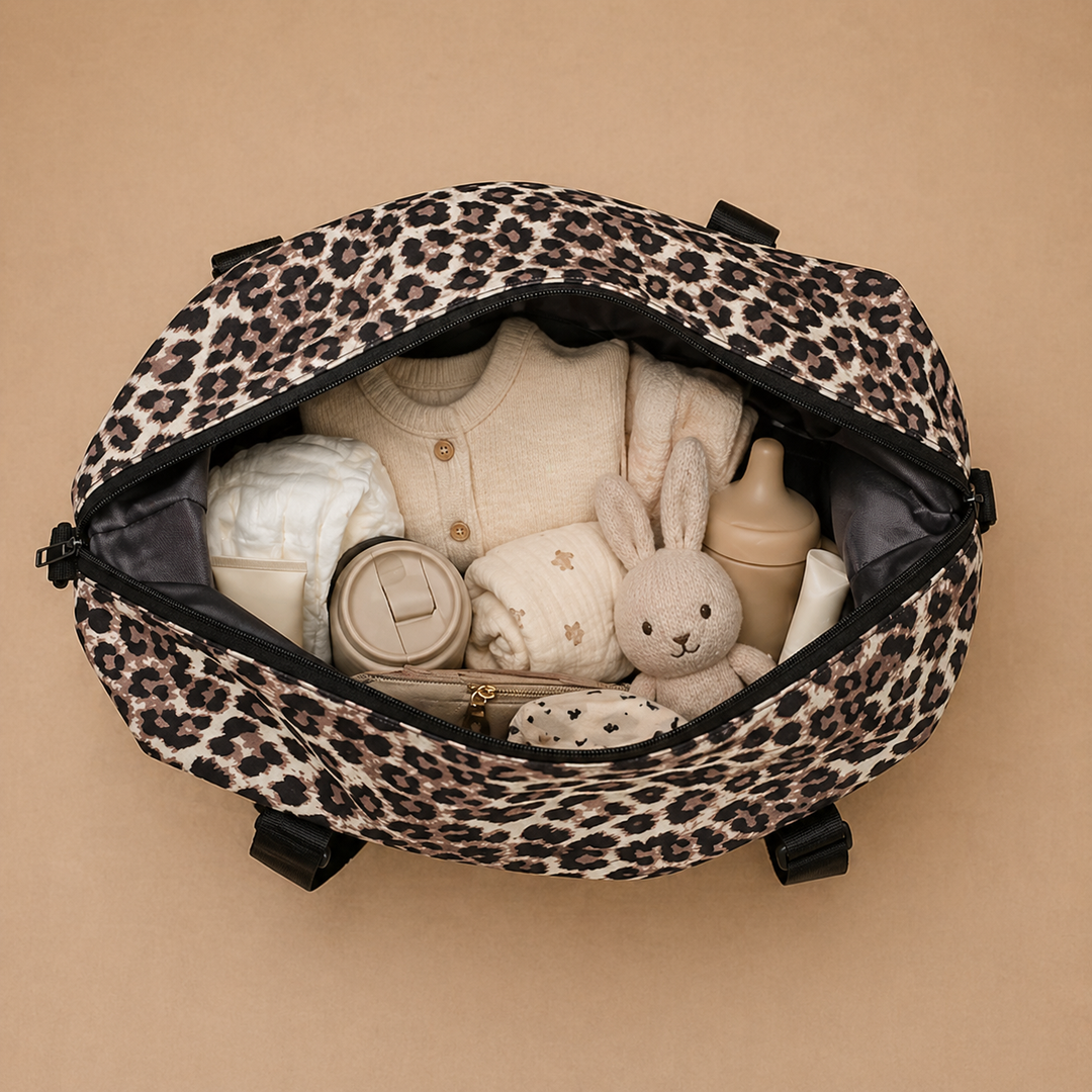 LEOPARD BABY DIAPER BAG