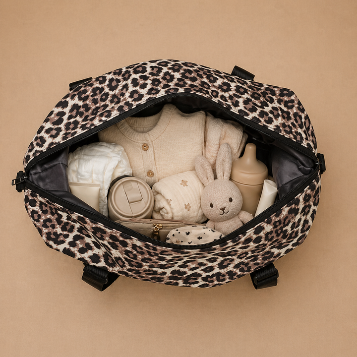 LEOPARD BABY DIAPER BAG