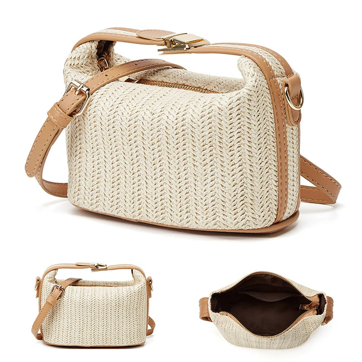 EMILY SUMMER STRAW SHOULDER BAG