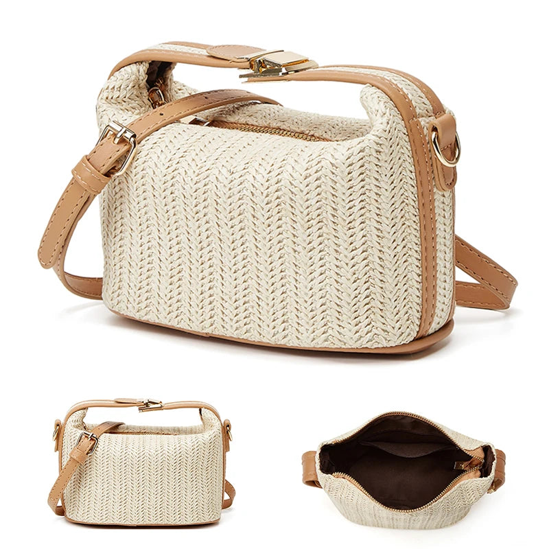 EMILY SUMMER STRAW SHOULDER BAG