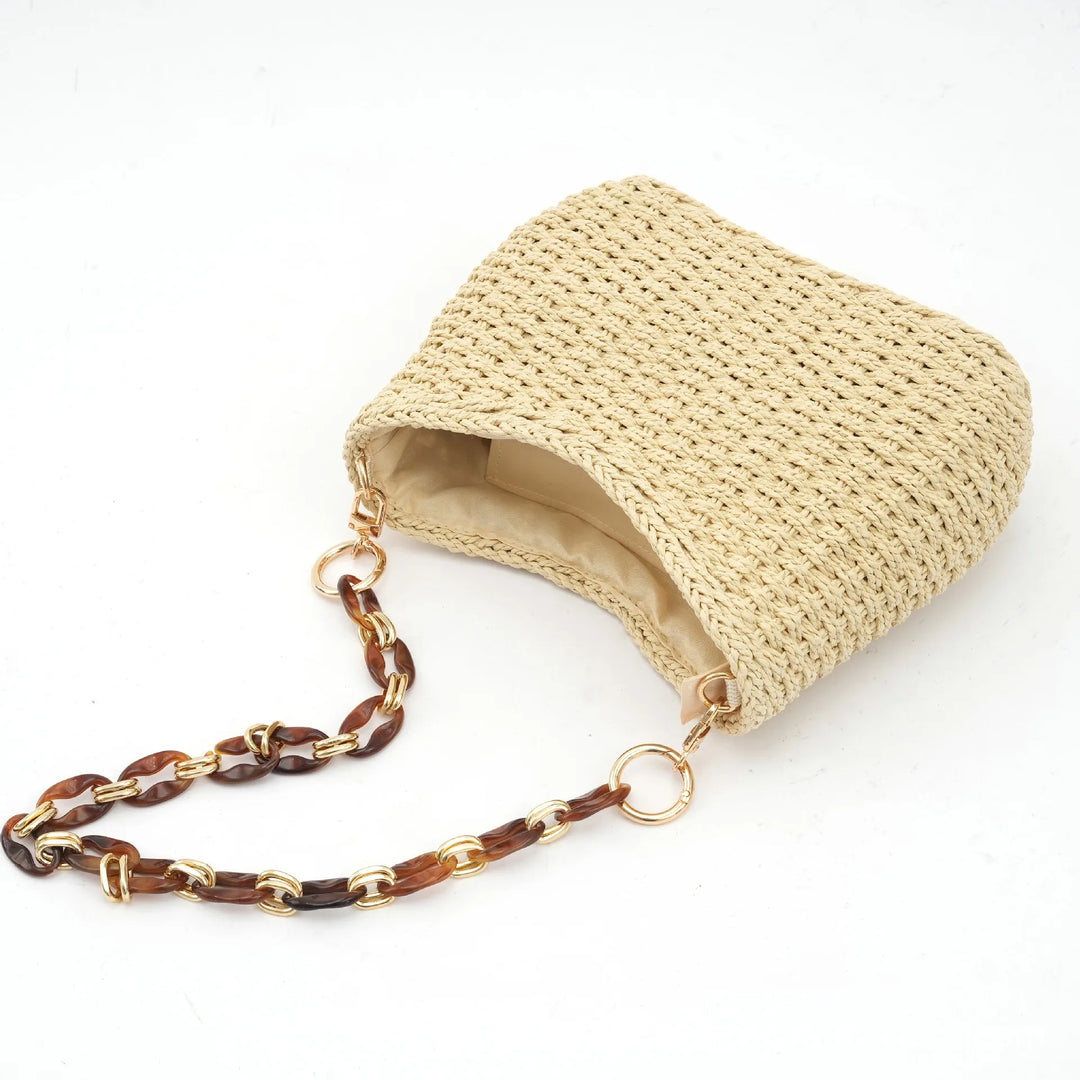 CAMILLA RETRO STRAW SUMMER BAG