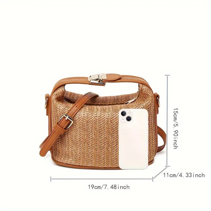 EMILY SUMMER STRAW SHOULDER BAG