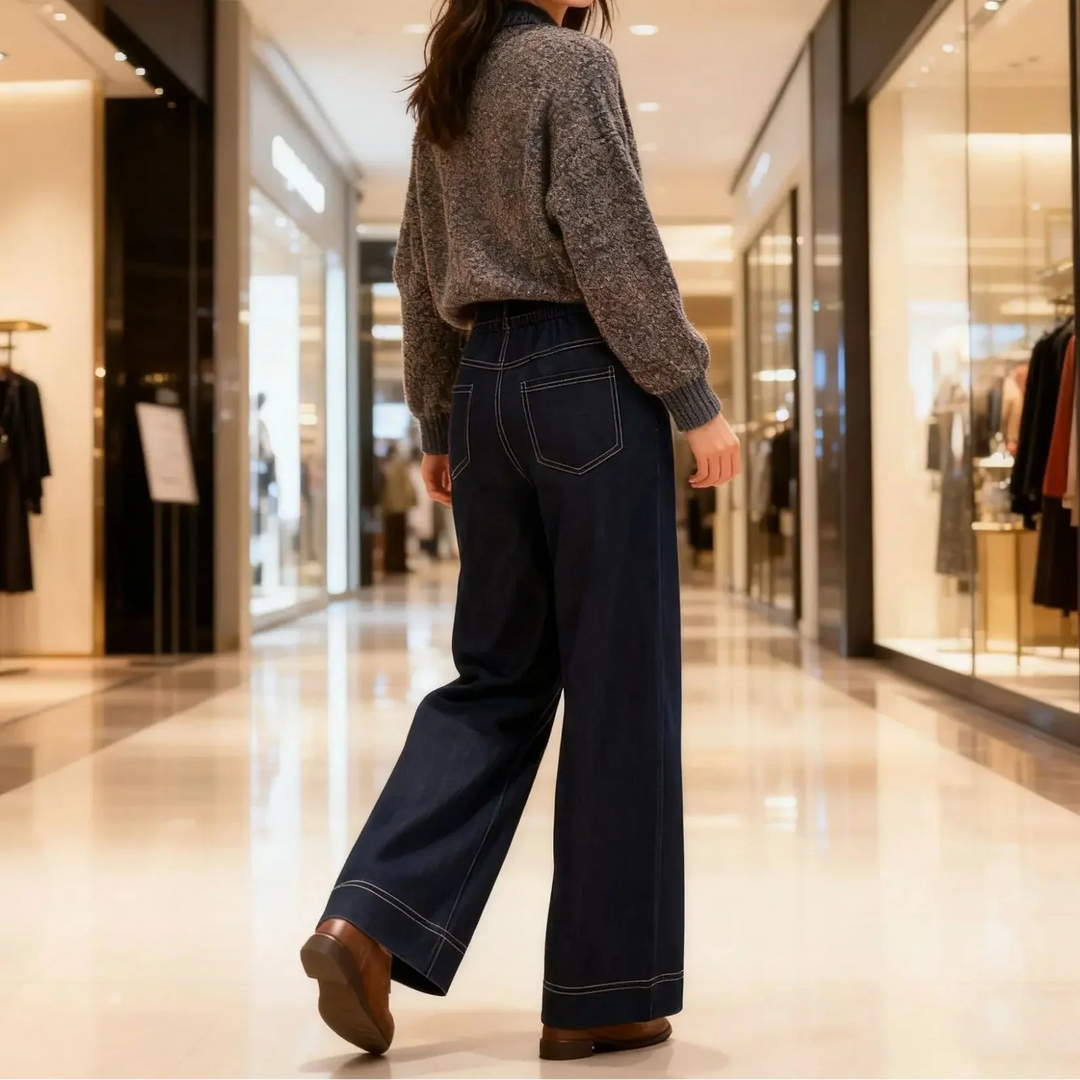 LEVINE RELAXED LIGHTWEIGHT DENIM PANTS