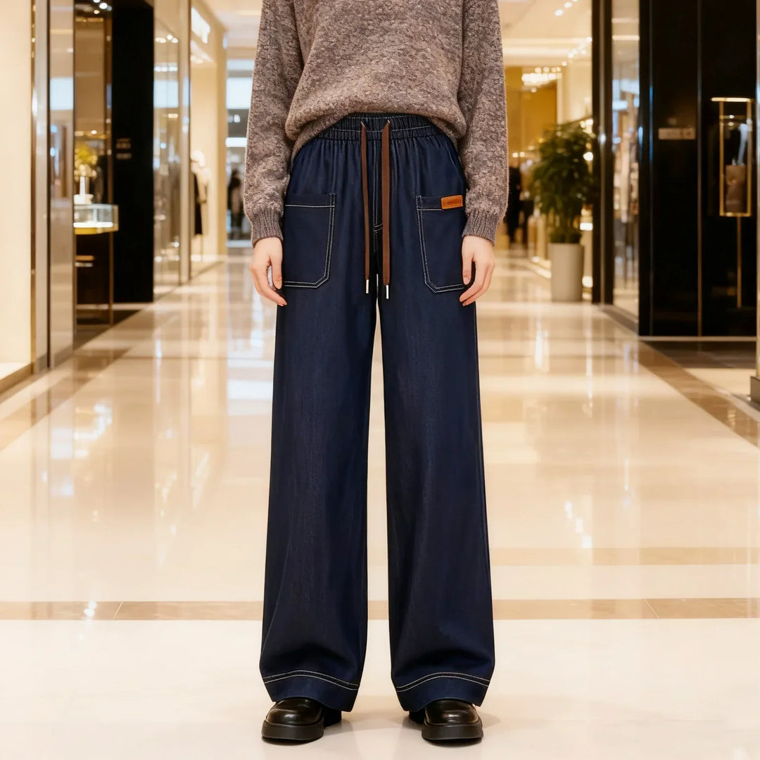 LEVINE RELAXED LIGHTWEIGHT DENIM PANTS