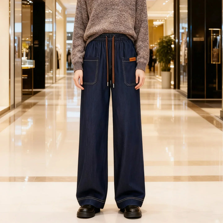 LEVINE RELAXED LIGHTWEIGHT DENIM PANTS