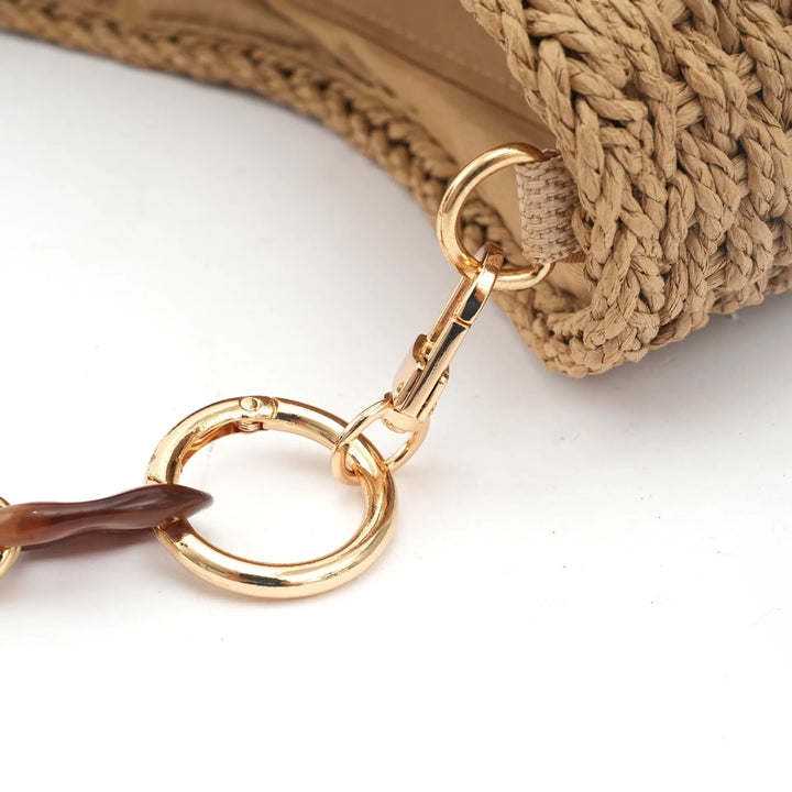 CAMILLA RETRO STRAW SUMMER BAG