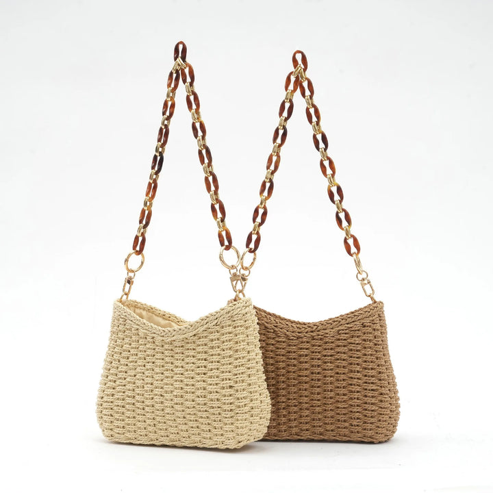CAMILLA RETRO STRAW SUMMER BAG