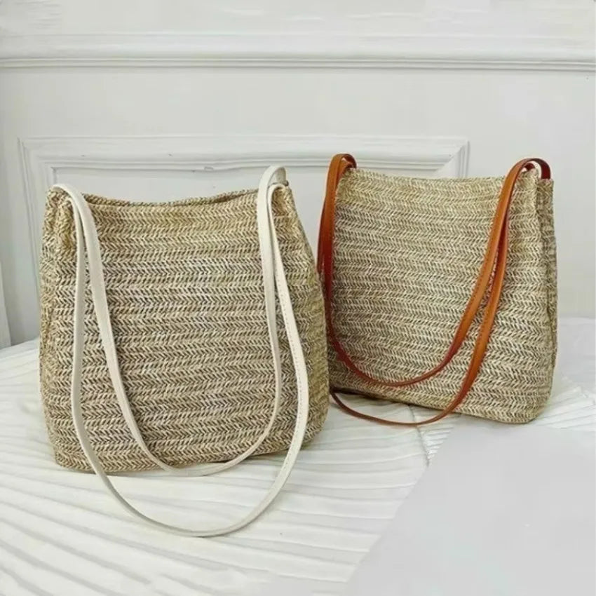 MARIELLE LARGE BOHEMIAN STRAW BAG