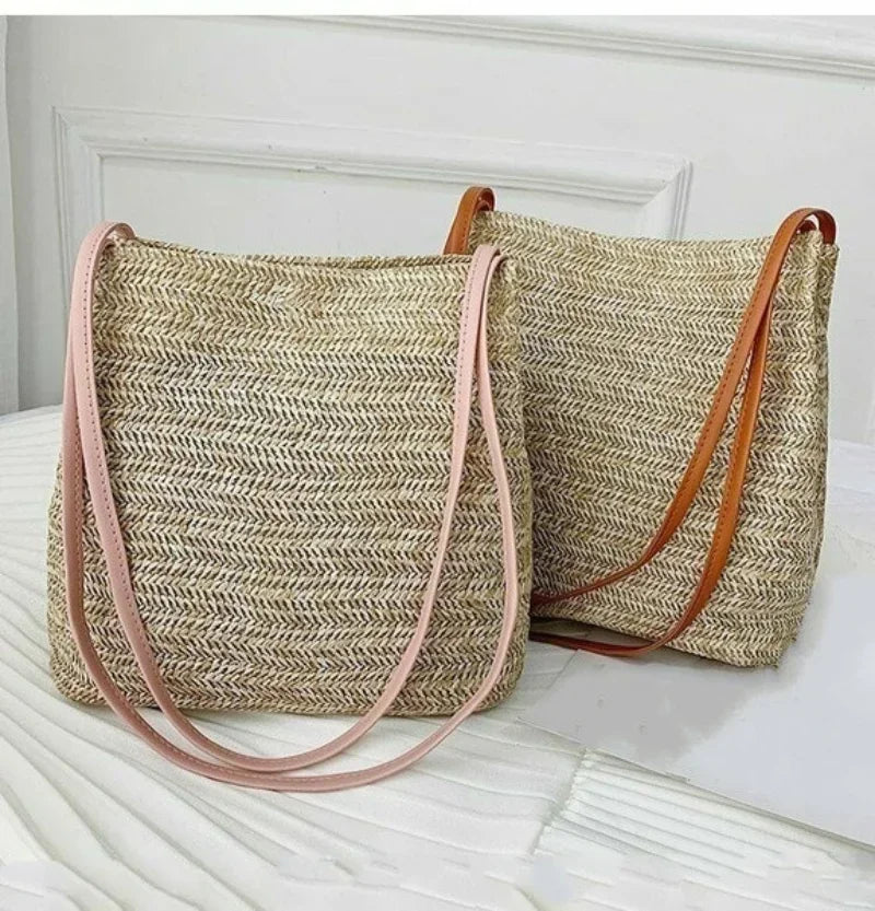 MARIELLE LARGE BOHEMIAN STRAW BAG