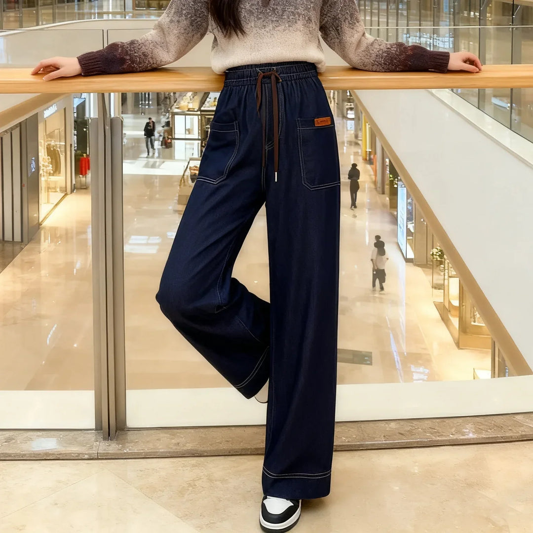 LEVINE RELAXED LIGHTWEIGHT DENIM PANTS