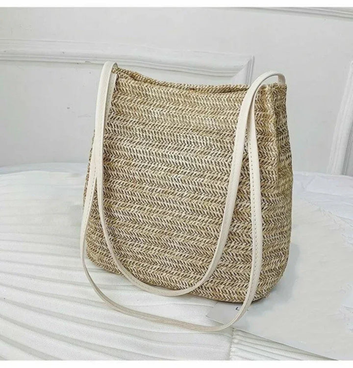 MARIELLE LARGE BOHEMIAN STRAW BAG