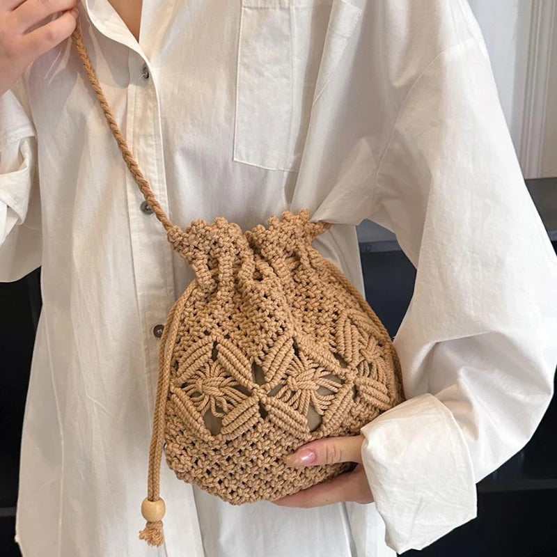 MARISSA – STRAW WOVEN CROSSBODY BAG