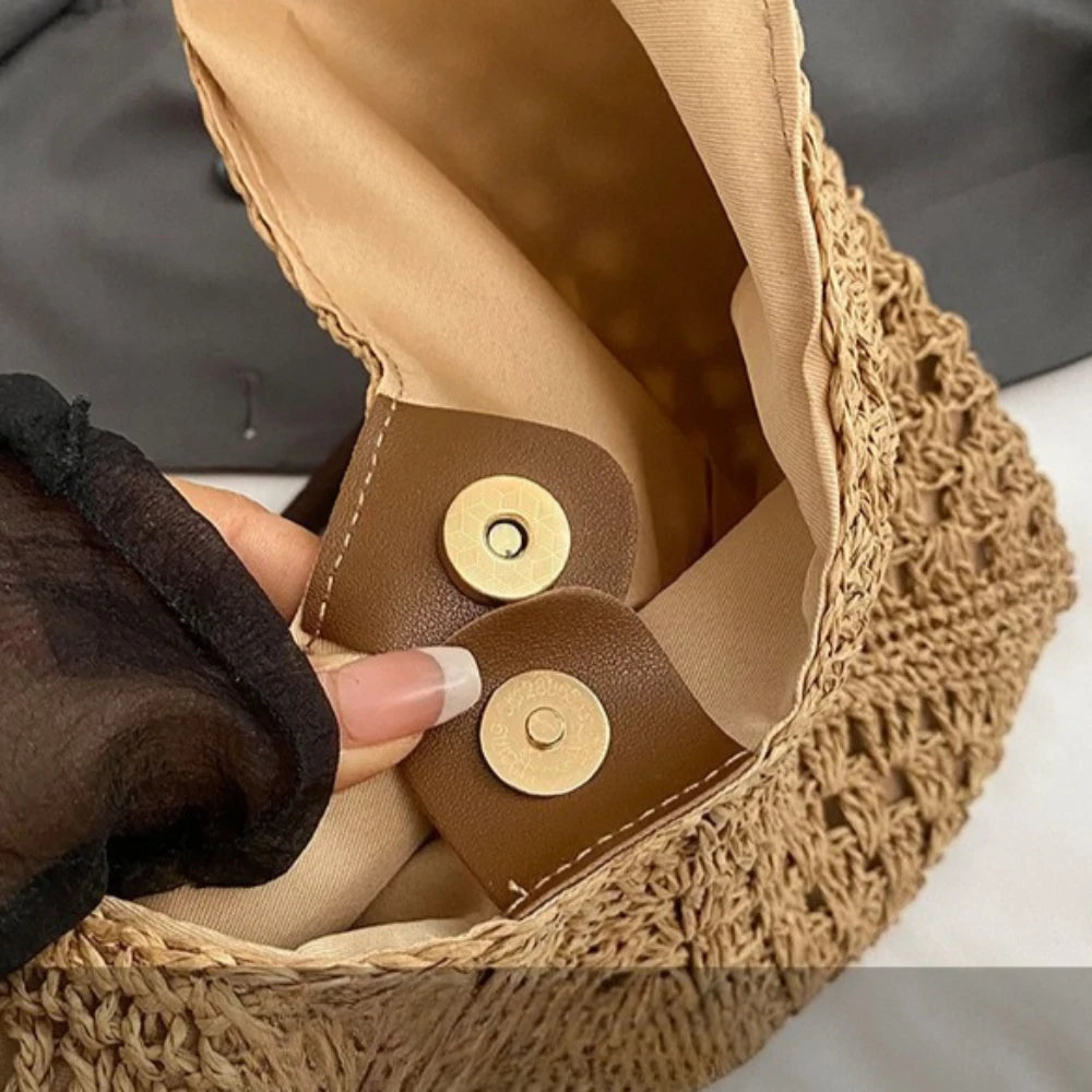 LILLIAN VERSATILE WOVEN TOTE BAG