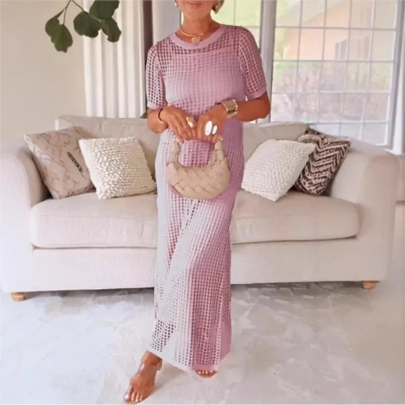 RIVELLA CROCHET OVERLAY DRESS SET
