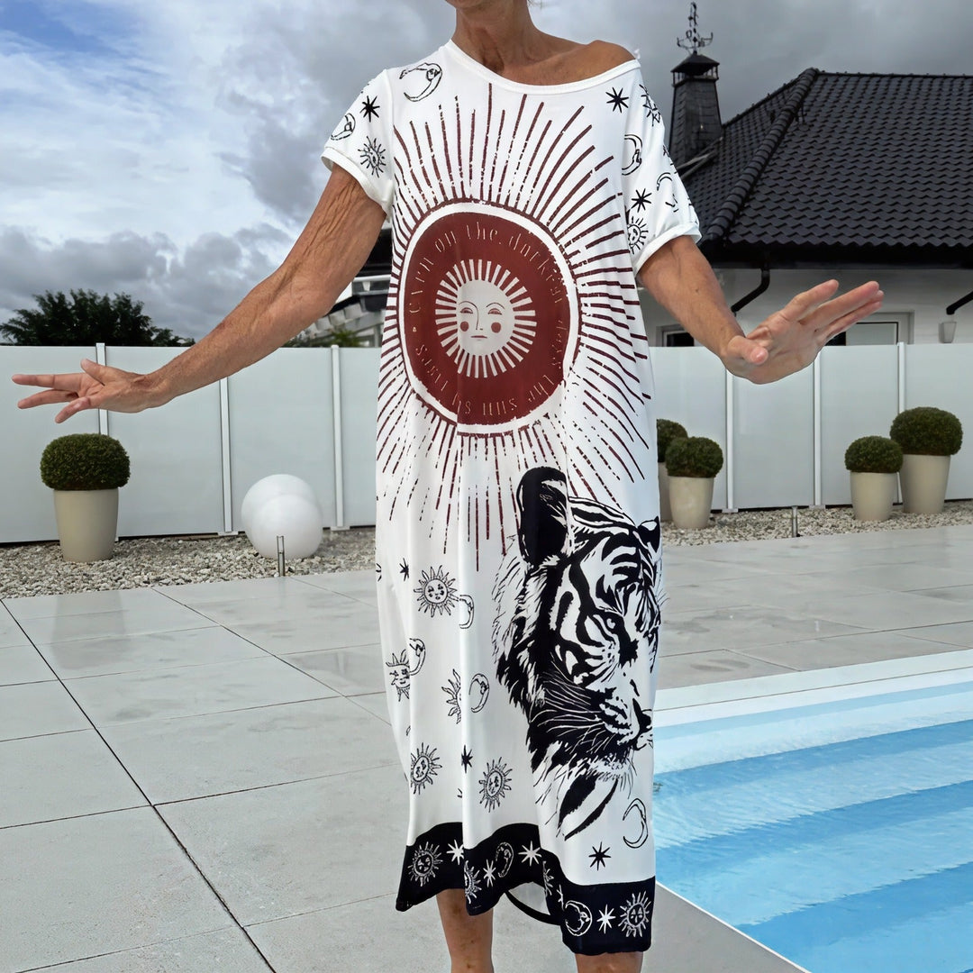 ISLA PRINT FLOWY SUMMER DRESS