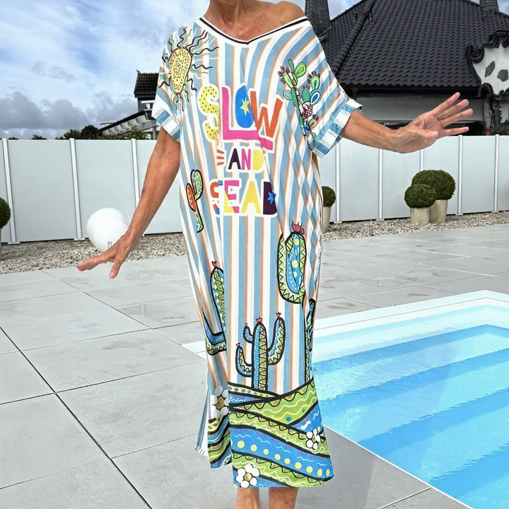 ISLA PRINT FLOWY SUMMER DRESS