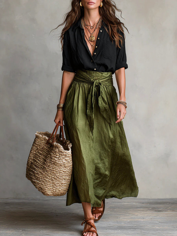 MARTINA ONE-SHOULDER MAXI DRESS