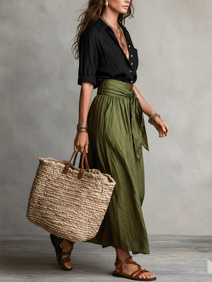 MARTINA ONE-SHOULDER MAXI DRESS