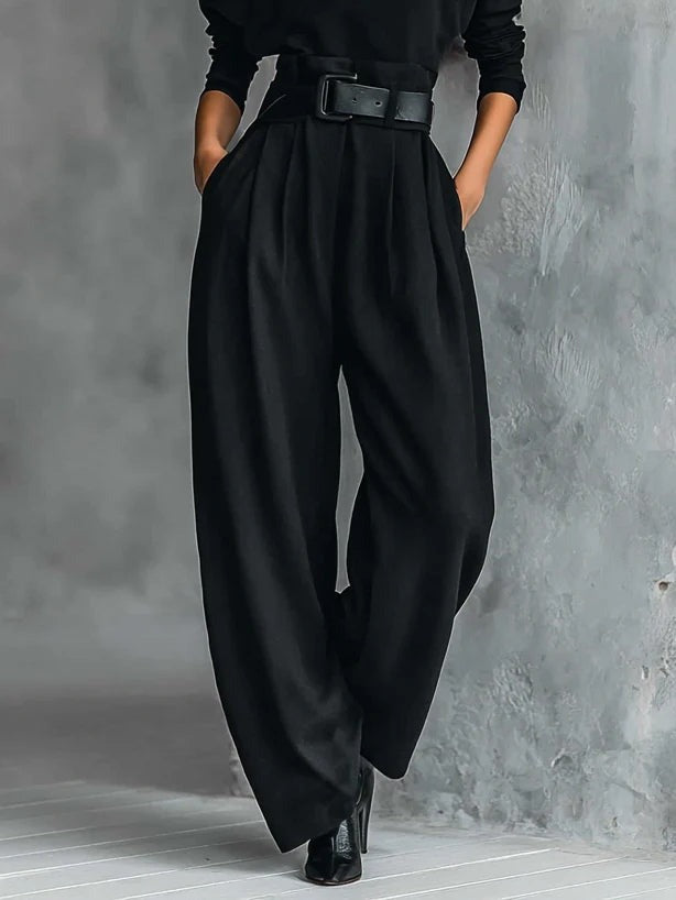 JULIET TURTLENECK TOP & STRAIGHT-LEG PANTS SET