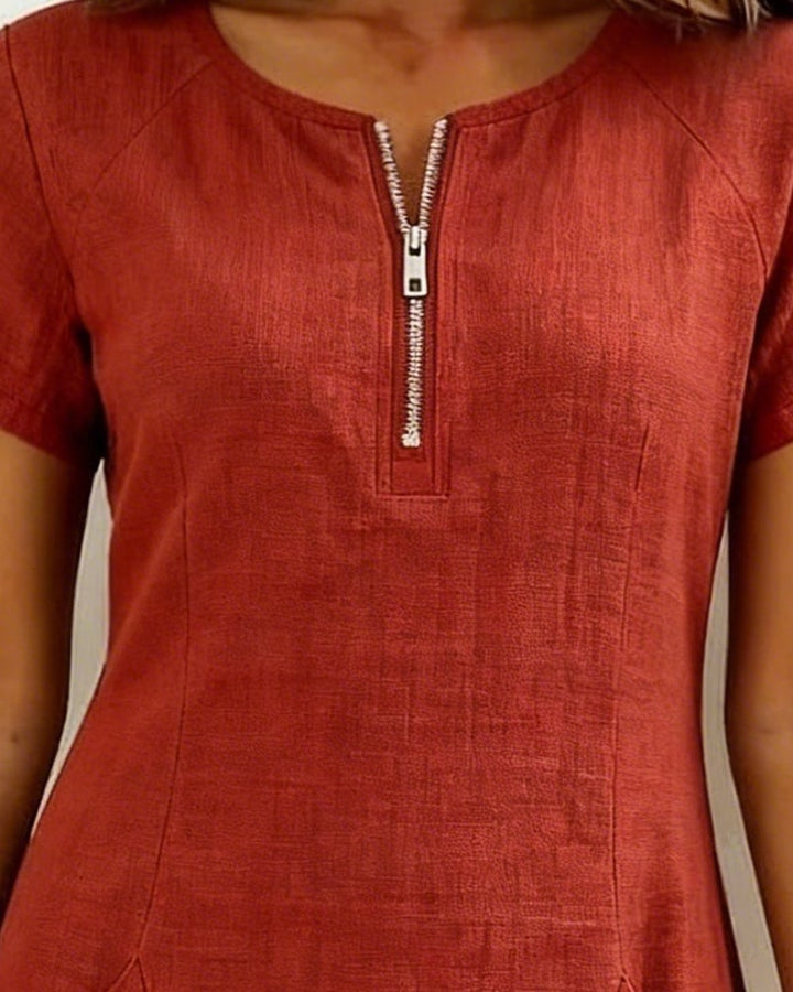 KRYSTAN SHORT SLEEVE UTILITY DRESS