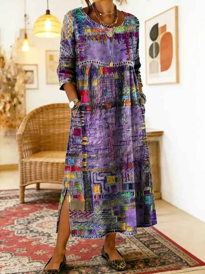 ALINA BOHEMIAN PRINT MAXI DRESS