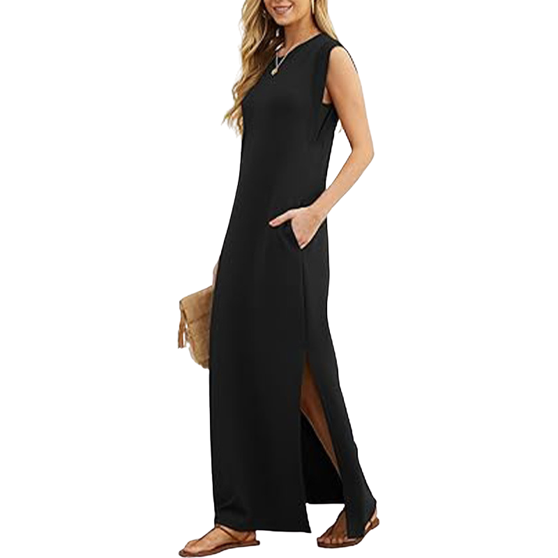 VIA CASUAL LOOSE MAXI LONG DRESS
