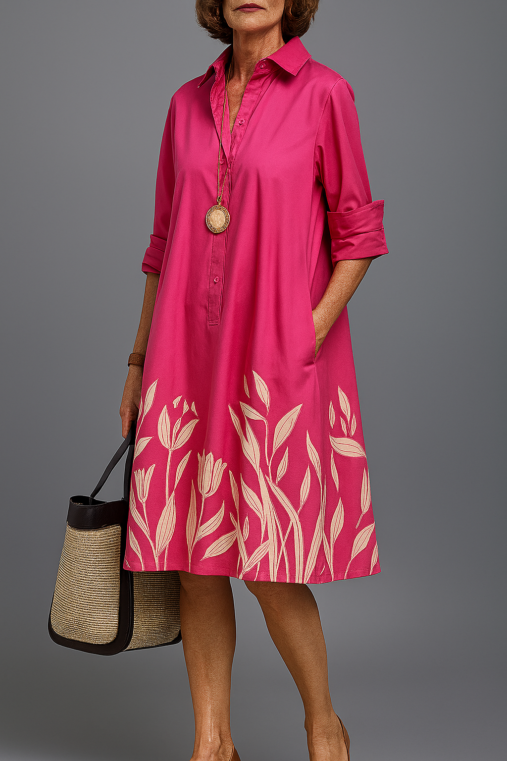 GRACE COMFORTABLE MIDI DRESS