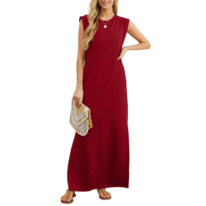 VIA CASUAL LOOSE MAXI LONG DRESS