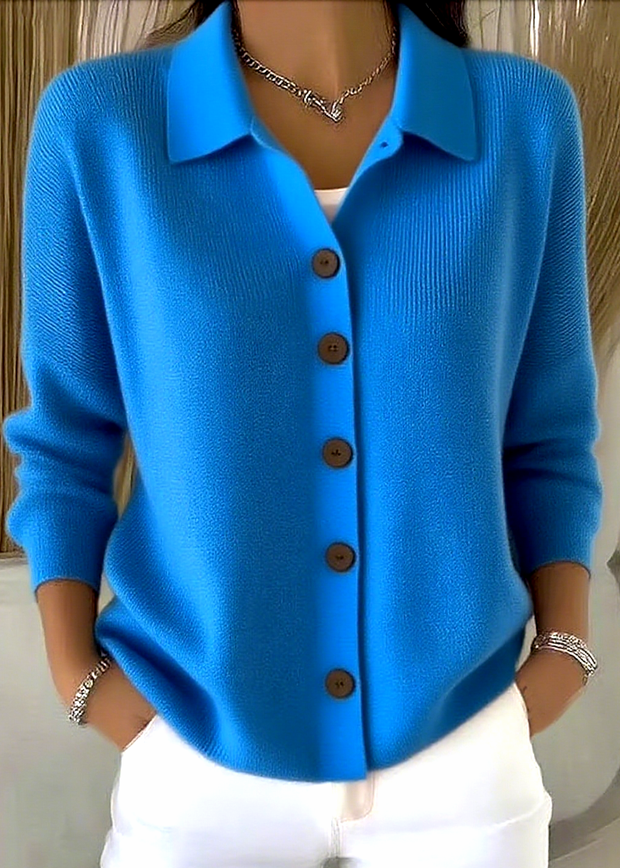 ELENA COMFORTABLE LONG SLEEVE CARDIGAN