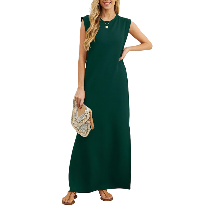 VIA CASUAL LOOSE MAXI LONG DRESS