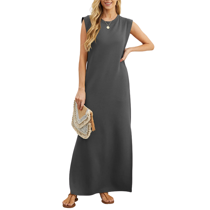 VIA CASUAL LOOSE MAXI LONG DRESS