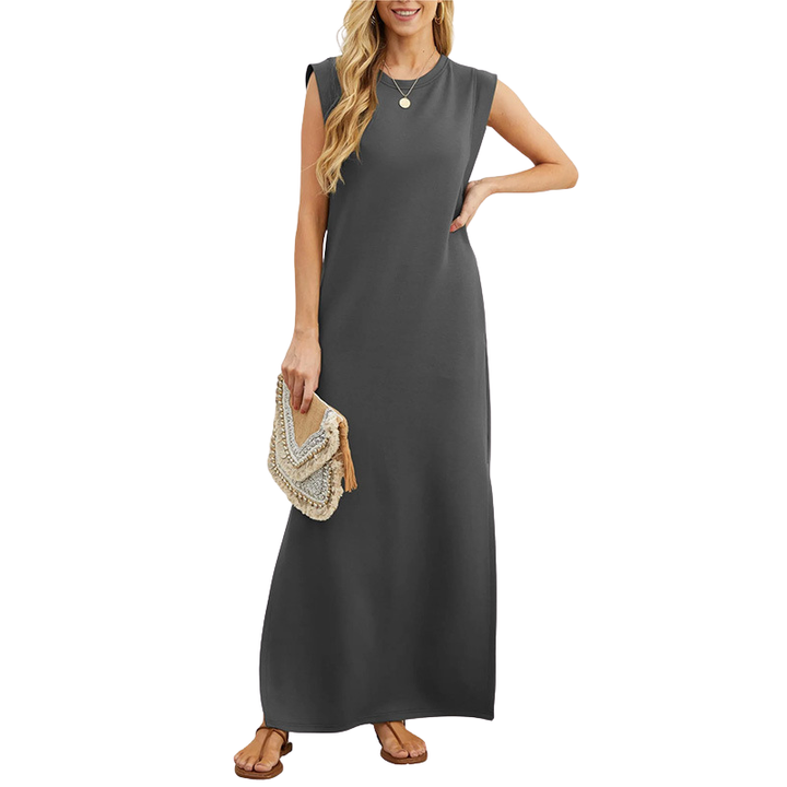 VIA CASUAL LOOSE MAXI LONG DRESS