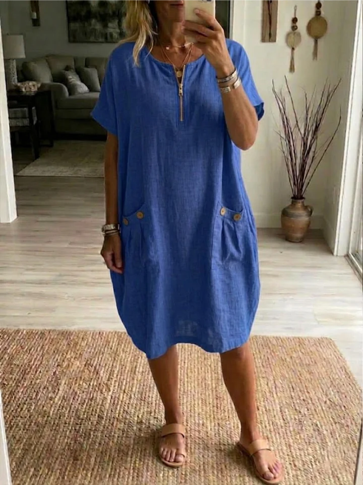TESSA DRESS WITH ZIPPER