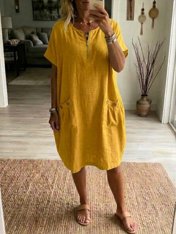 TESSA DRESS WITH ZIPPER